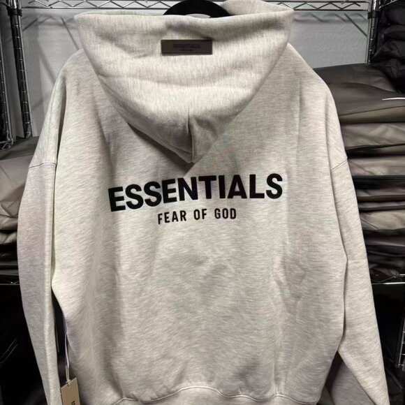 Combo Set Brand NEW Essentials Hoodie & Sweatpants Set Light Oat with Tag ✅ - Picture 3 of 11